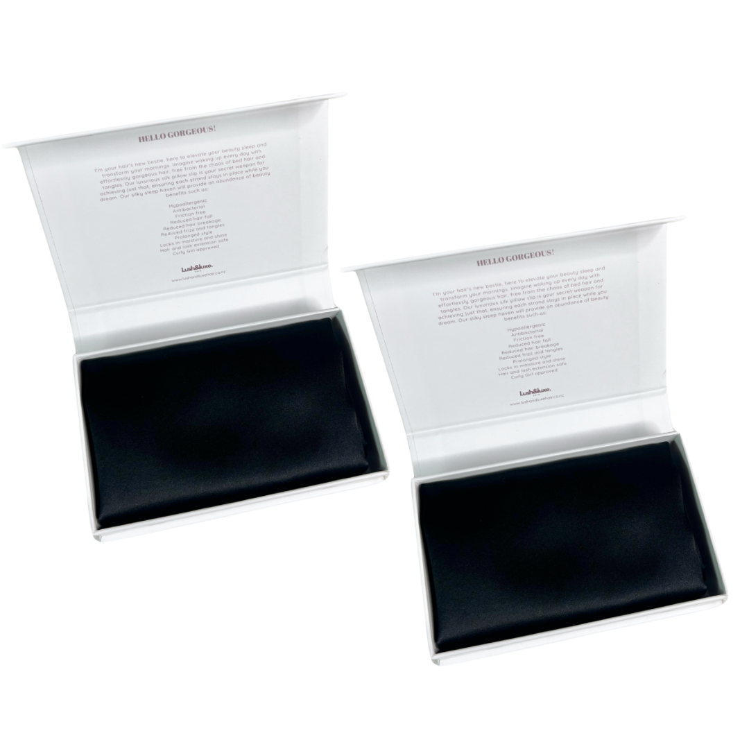 The Luxe 100% Mulberry Silk Pillow Slip Pair