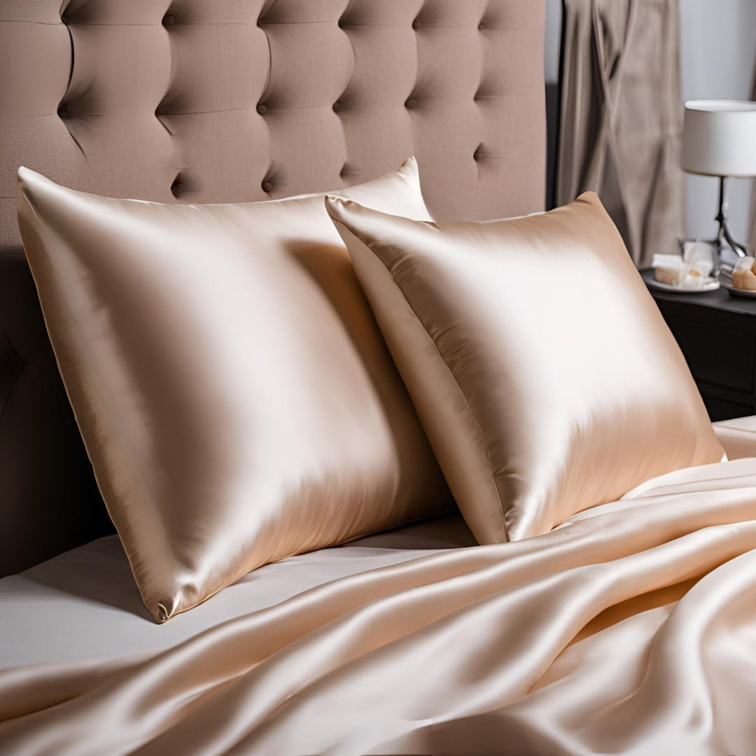 Lush and luxe Hair silk pillowslip in Champagne
