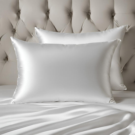 Lush and luxe Hair silk pillowslip in Ivory