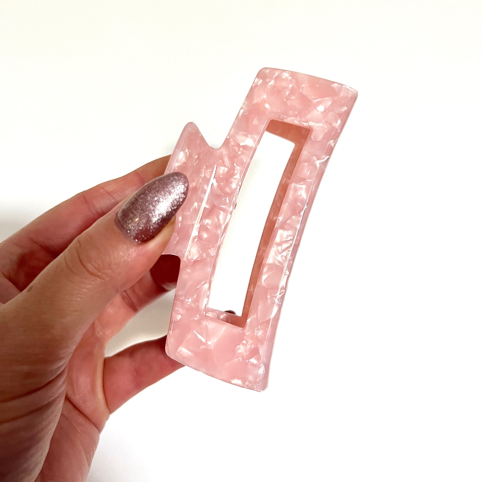 Lush and Luxe Hair Acetate Hair Claw Bubblegum pink
